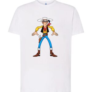Μπλούζα με στάμπα Lucky Luke!